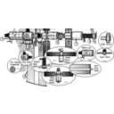 download Satellite Diagram Iss Activity Sheet P2 clipart image with 180 hue color