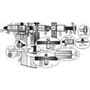 download Satellite Diagram Iss Activity Sheet P2 clipart image with 225 hue color