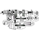 download Satellite Diagram Iss Activity Sheet P2 clipart image with 270 hue color