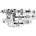 download Satellite Diagram Iss Activity Sheet P2 clipart image with 315 hue color