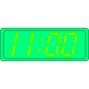 download Digital Clock clipart image with 90 hue color