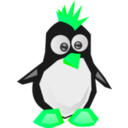 download Tux clipart image with 90 hue color