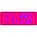 download Digital Clock clipart image with 270 hue color