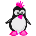 download Tux clipart image with 270 hue color