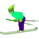 download Ski Man clipart image with 90 hue color