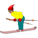 download Ski Man clipart image with 0 hue color