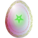 download Decorated Neo Pagan Egg clipart image with 90 hue color
