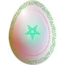 download Decorated Neo Pagan Egg clipart image with 135 hue color