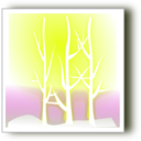 download Winter Silhoutte clipart image with 225 hue color