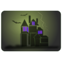 download Haunted House clipart image with 225 hue color