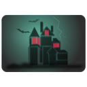 download Haunted House clipart image with 315 hue color