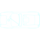 download Shelby Cobra Blueprint clipart image with 180 hue color