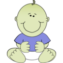 download Baby Boy Sitting clipart image with 45 hue color