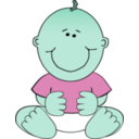 download Baby Boy Sitting clipart image with 135 hue color