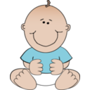 download Baby Boy Sitting clipart image with 0 hue color