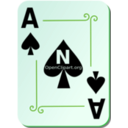 download Ornamental Deck Ace Of Spades clipart image with 90 hue color