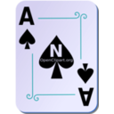download Ornamental Deck Ace Of Spades clipart image with 180 hue color