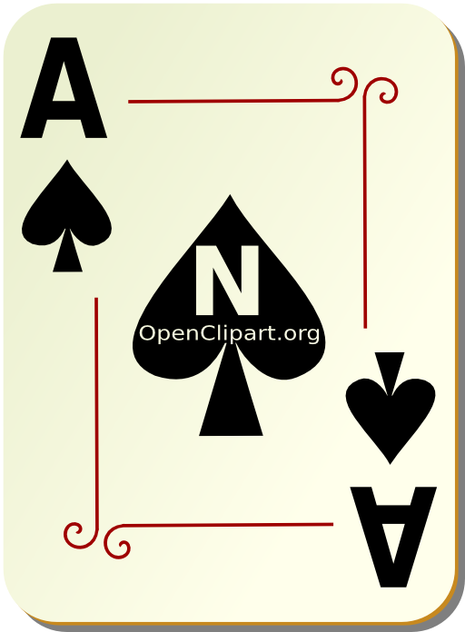 Ornamental Deck Ace Of Spades