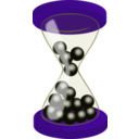 download Hourglass clipart image with 225 hue color