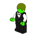 download Lego Town Waiter clipart image with 45 hue color