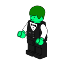 download Lego Town Waiter clipart image with 90 hue color