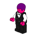 download Lego Town Waiter clipart image with 270 hue color