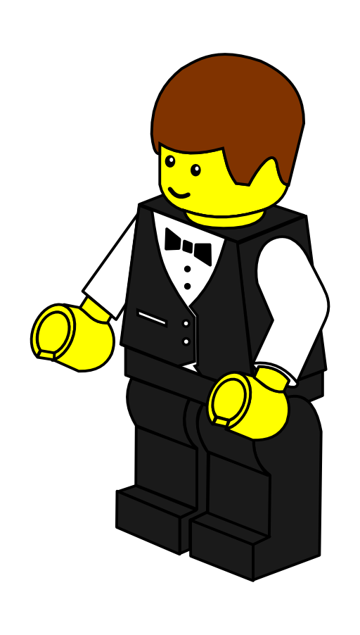 Lego Town Waiter