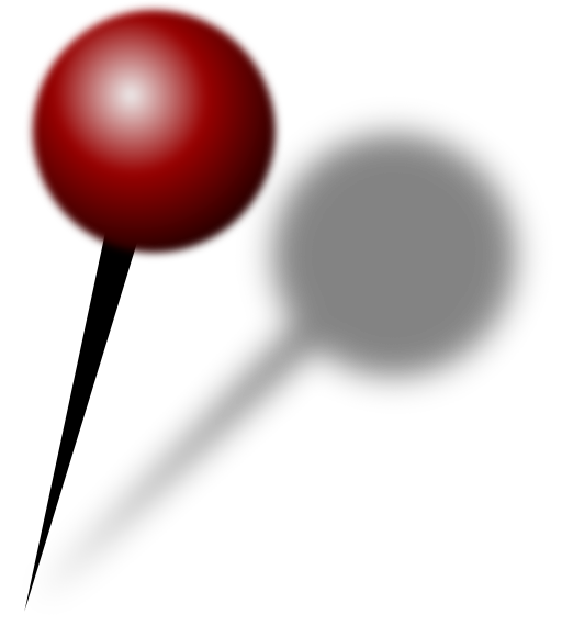 Map Pin With Shadow