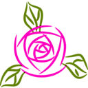 download Rose clipart image with 315 hue color