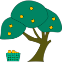 download Apple Tree clipart image with 45 hue color