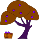 download Apple Tree clipart image with 270 hue color