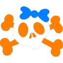 download Girl Skull clipart image with 90 hue color