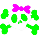 download Girl Skull clipart image with 180 hue color