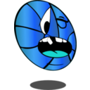 download Infected Basketball clipart image with 180 hue color