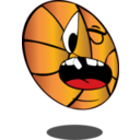 download Infected Basketball clipart image with 0 hue color