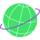 download Globe clipart image with 270 hue color