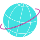 download Globe clipart image with 315 hue color