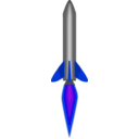 download Rocket clipart image with 225 hue color