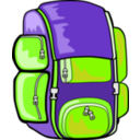 download Backpack clipart image with 45 hue color