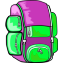 download Backpack clipart image with 90 hue color