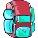 download Backpack clipart image with 135 hue color