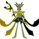 download Mage With Anubis Staff clipart image with 45 hue color