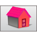 download House Tiled Roof clipart image with 315 hue color
