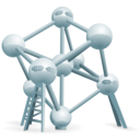 download Atomium Belgium clipart image with 135 hue color