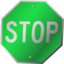 download A Stop Sign clipart image with 135 hue color