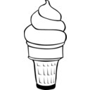 download Fast Food Desserts Ice Cream Cones Soft Serve clipart image with 135 hue color