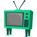 download Funky Old Tv clipart image with 135 hue color