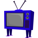 download Funky Old Tv clipart image with 225 hue color
