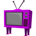 download Funky Old Tv clipart image with 270 hue color