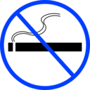 download No Smoking clipart image with 225 hue color